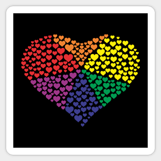 Rainbow of Hearts Sticker